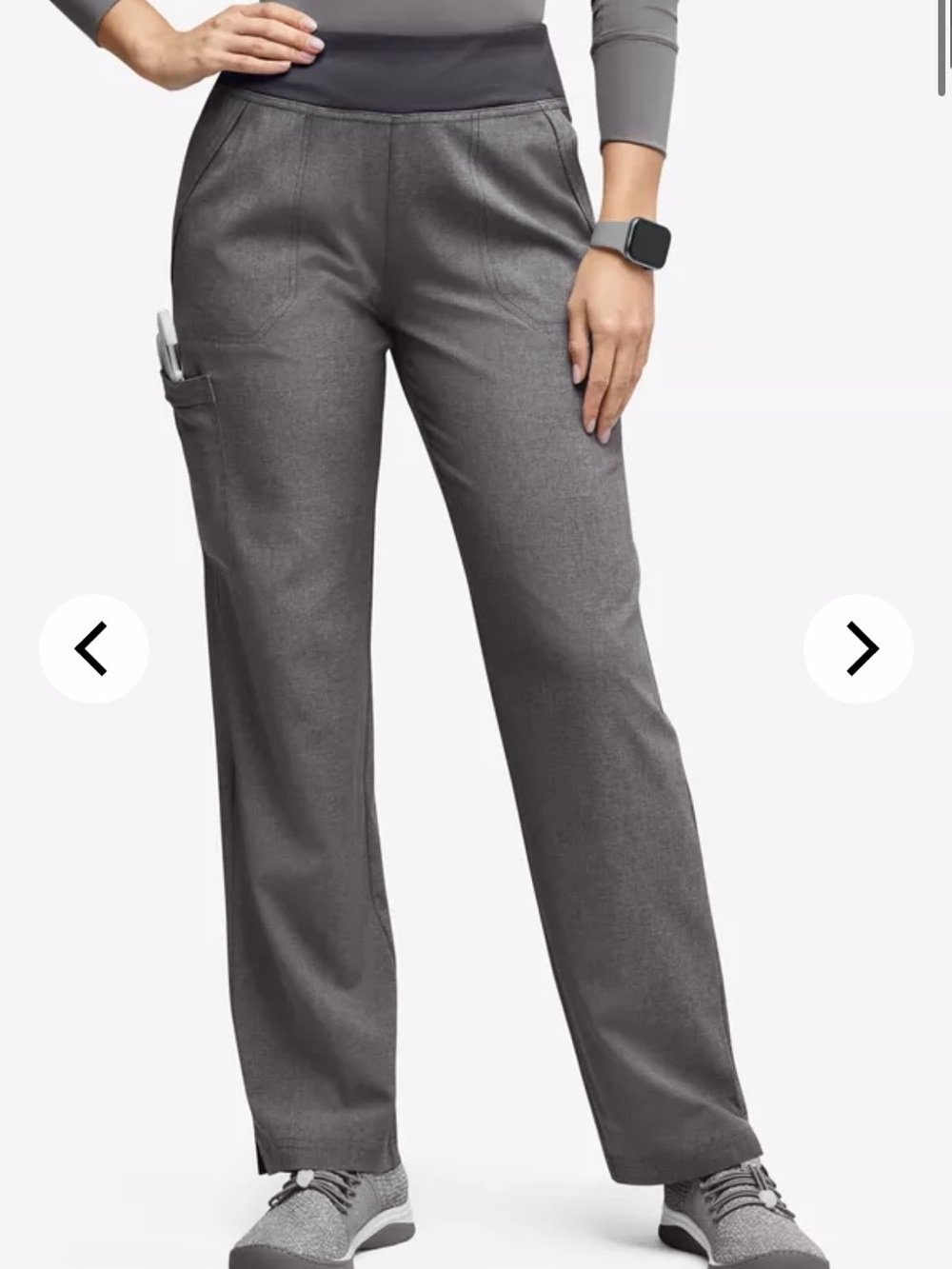 Easy STRETCH Women's Sienna 5-Pocket Straight Leg Yoga Scrub Pants